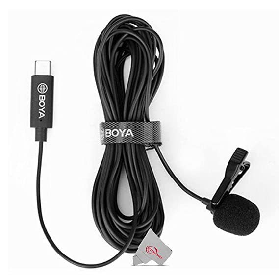 Boya BY-M3 Digital Lavalier Microphone For Type C Android Smartphone Podcast Vlog Interview Audio Video Record Mic V-Logging