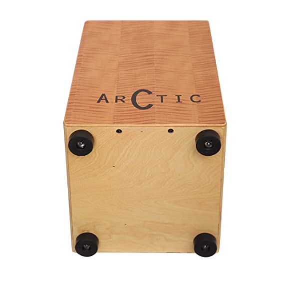 ARCTIC Cajon H 50cm, B 30cm, L 30cm with Built-in Guitar wires or Internal Adjustable Snares, For adults to young musicians with perfect comfortable size