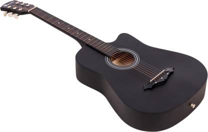 REVEL RVL-38C-LGP-BK Acoustic Guitar Linden Wood Ebony Right Hand Orientation  (Black)
